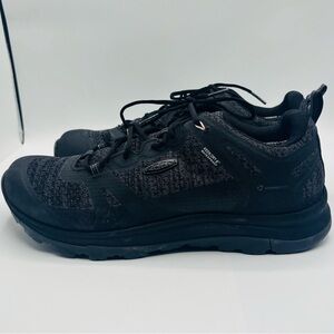 KEEN KNX Waterproof Hiking Shoes Men’s 10 Black Trail Sneakers Comfort Outdoor